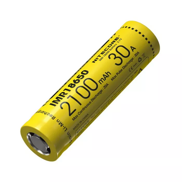 Аккумулятор литиевый 18650, IMR Nitecore (2100mAh)  