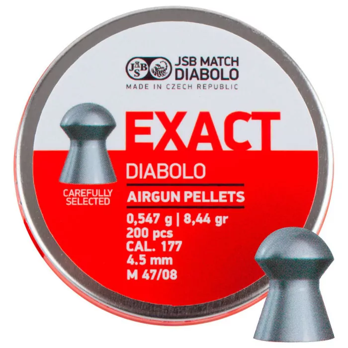 Пули пневматические JSB Diabolo Exact 4,5 мм 0,547 г 200шт/уп (546235-200)  