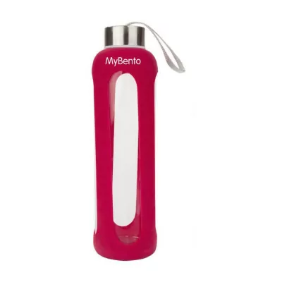 Бутылка для воды Summit MyBento Eco Glass Bottle Silicone Cover красная 500 мл