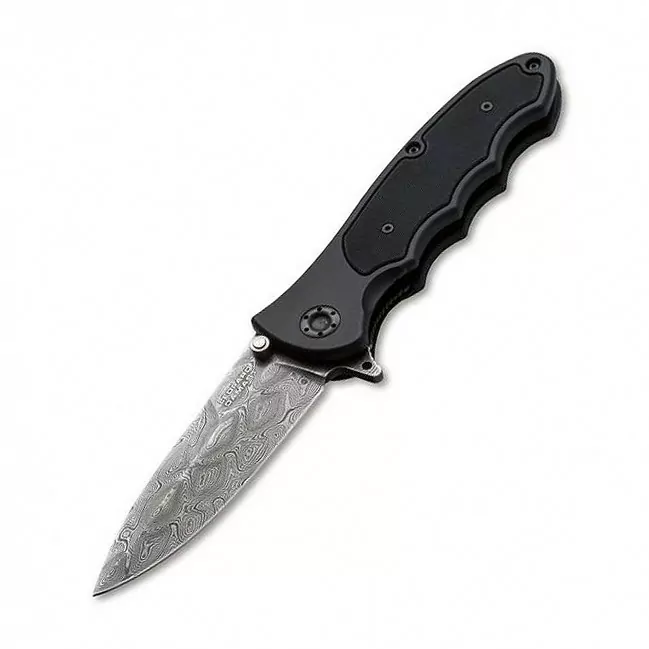 Нож Boker Leopard Damascus III Black  