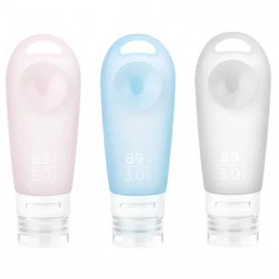 Дорожный набор Silicone bottle 3pc*89 ml Naturehike NH20LY012 pink/white/blue
