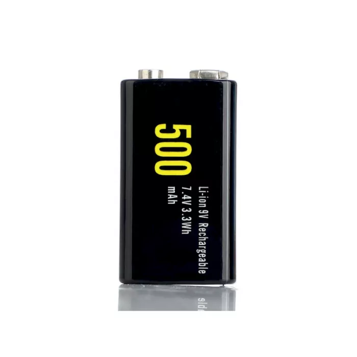 Аккумулятор Soshine USBLi-7.4V-500, 6F22 (крона), microUSB, 7.4V, 500mAh, Li-Po  