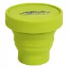 Стакан складной силиконовый с крышкой Tramp TRC-083-olive