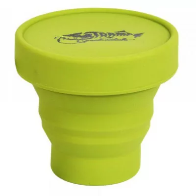 Стакан складной силиконовый с крышкой Tramp TRC-083-olive
