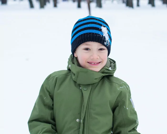 Шапка водонепроницаемая детская Dexshell Children Beanie, голубая  