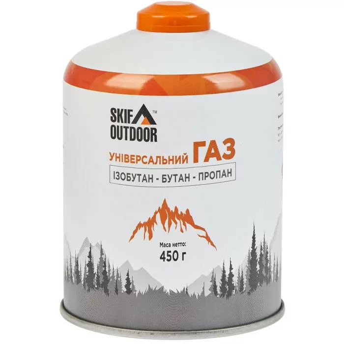 Газовый баллон Skif Outdoor резьбовой 450 г 