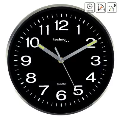 Часы настенные Technoline WT7620 Black/Silver (WT7620)  