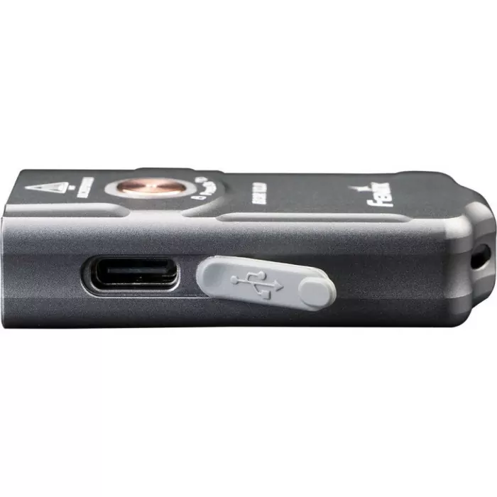 Фонарь наключный Fenix E03R V2.0, серый  