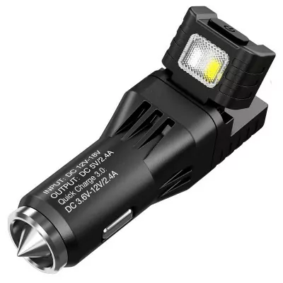 Фонарь от прикуривателя + автомобильное зарядное устройство Nitecore VCL10