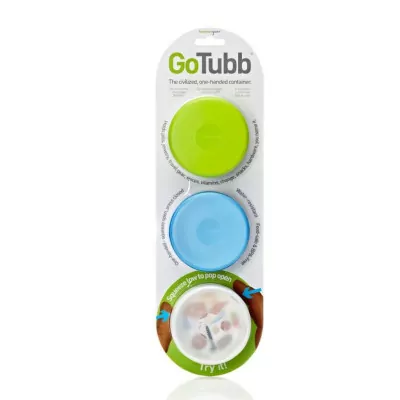 Набор контейнеров Humangear GoTubb 3-Pack Medium (прозрачный, зеленый, голубой)