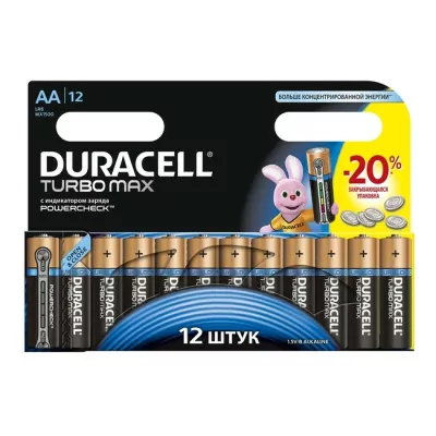 Батарейка AA Duracell LR06 MN1500 KPD 12*20 Turbo 12 шт.