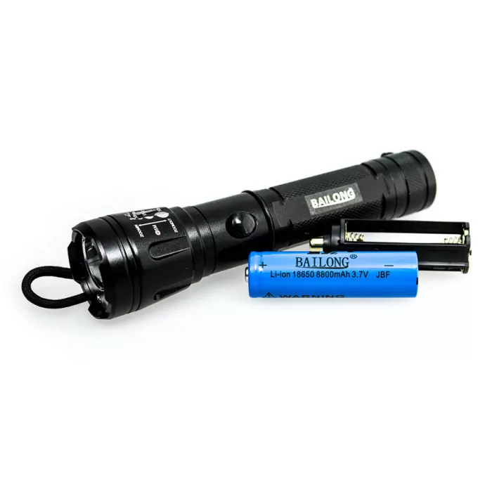 Подствольный фонарь Police 12V Q9840-XPE,500 люмен, под ружье, лазер, выносная кнопка  