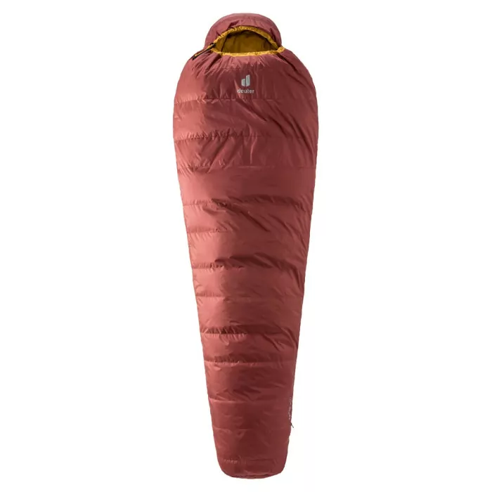 Спальник DEUTER Astro 300 цвет 5908 redwood-curry левый  