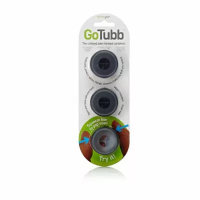 Набор контейнеров Humangear GoTubb 3-Pack Small (черный, черный, черный)