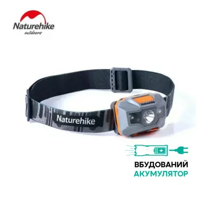 Фонарь налобный Naturehike TD-02 NH00T002-D, оранжево-серый