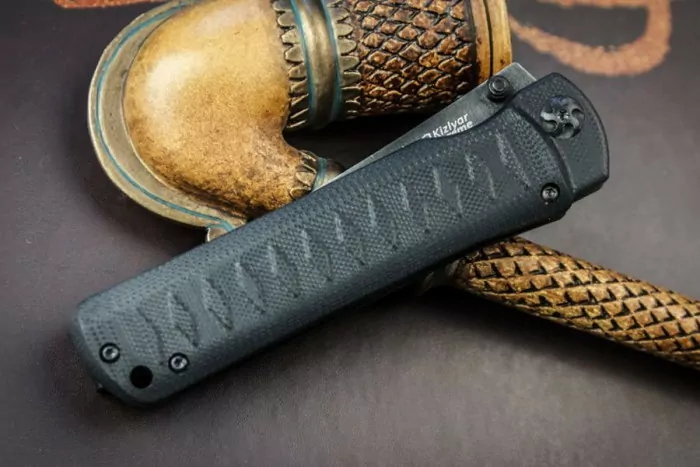 Нож Kizlyar Supreme Whisper, сталь D2 stonewash, рукоять G10  