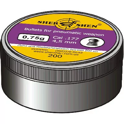 Пули пневм Шершень 0,75g 4,5 мм 360шт/уп