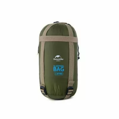 Спальник сверхлегкий Naturehike Ultra light LW 180 NH15S003-D, (20°C), p-p M, левый, темно-зеленый
