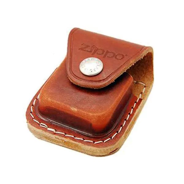 Чехол Zippo LPLB коричневый с ремешком  