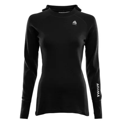Худи женское Aclima WarmWool 200 Hood Sweater Women Jet Black XS