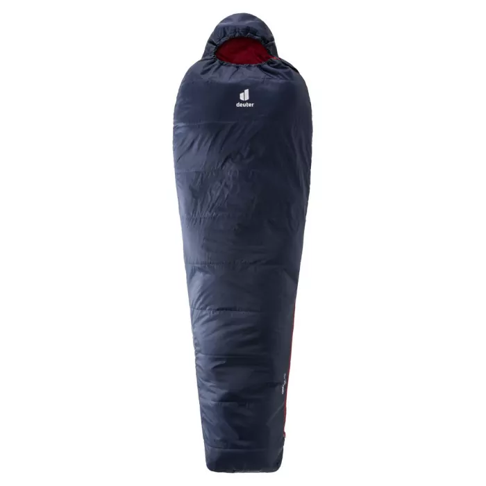 Спальник DEUTER Dreamlite L цвет 3524 navy-cranberry левый  