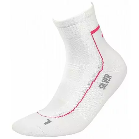 Термоноски InMove Runner Deodorant Белый с амарантом, 41-43  
