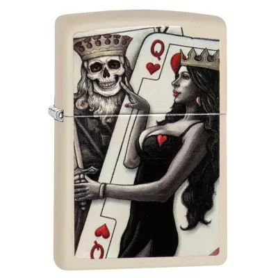 Зажигалка Zippo 49453 Skull King Queen Beauty 49942