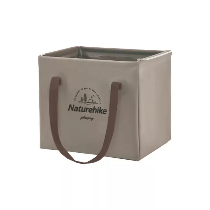 Складной контейнер для воды из ПВХ Naturehike CNH22SN002, 20л, светло-коричневый 