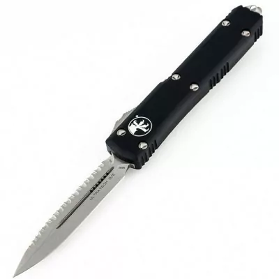 Нож Microtech Ultratech Double Edge Stonewash FS, серрейтор
