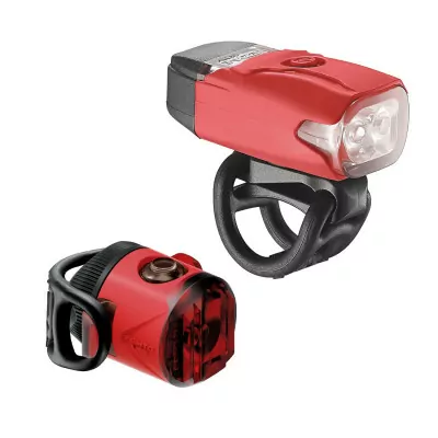 Комплект фар Lezyne LED KTV DRIVE / FEMTO USB PAIR 220/5 люменов Y13 красный