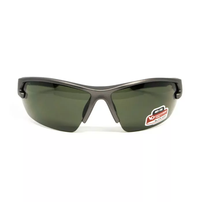 Защитные очки Venture Gear Tactical Semtex 2.0 Gun Metal (forest gray) Anti-Fog, черно-зеленые в цветной оправе "темный металлик"  