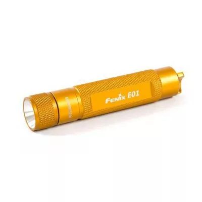 Фонарь-брелок Fenix E01 Nichia, белый, GS LED , 13 лм., желтый