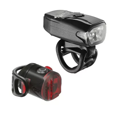 Комплект фар Lezyne LED KTV DRIVE / FEMTO USB PAIR 220/5 люменов Y13 черный