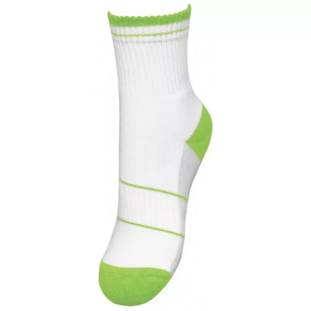 Термоноски InMove Sport Kid Deodorant Белый с зеленым, 30-32  