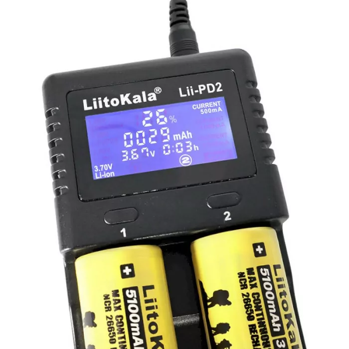 Зарядное устройство Liitokala Lii-PD2+car EU charger  