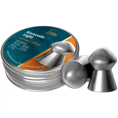 Пули пневматические H&amp;N Baracuda Light 4,5 мм 0,62 г 400шт/уп (92244500004)