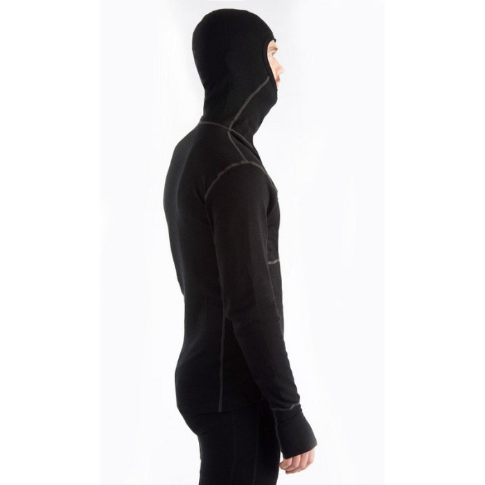 Худи мужское Aclima WarmWool Hood Sweater Man Black, M  