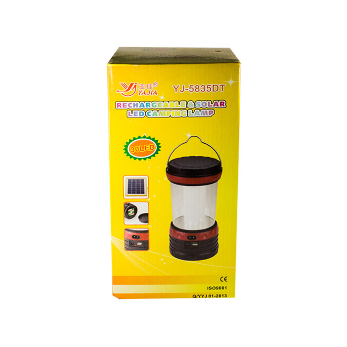 Фонарь лампа Yajia 5835 DT (солн. бат.)  