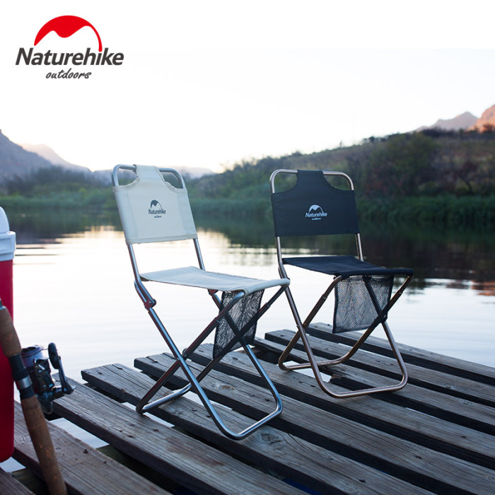Стул складной со спинкой Naturehike MZ01 black NH18M001-Z  
