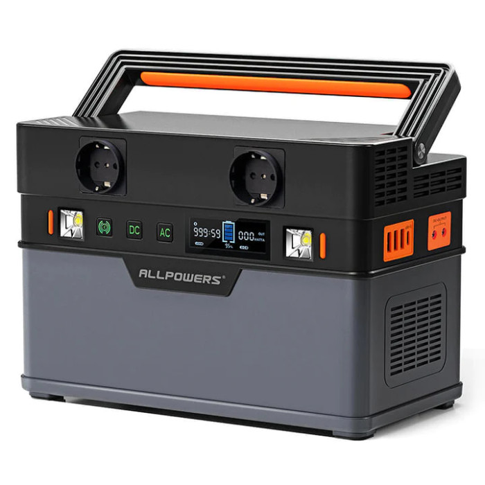 Зарядная станция ALLPOWERS S700 (700W, 164000 mAh, 606 Wh), черная  