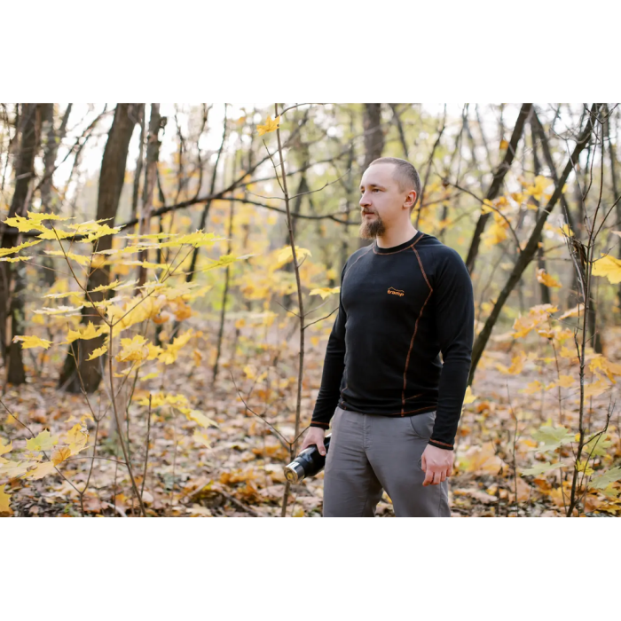 Термобелье мужское Tramp Microfleece комплект (футболка+штаны) olive UTRUM-020, UTRUM-020-olive-S  