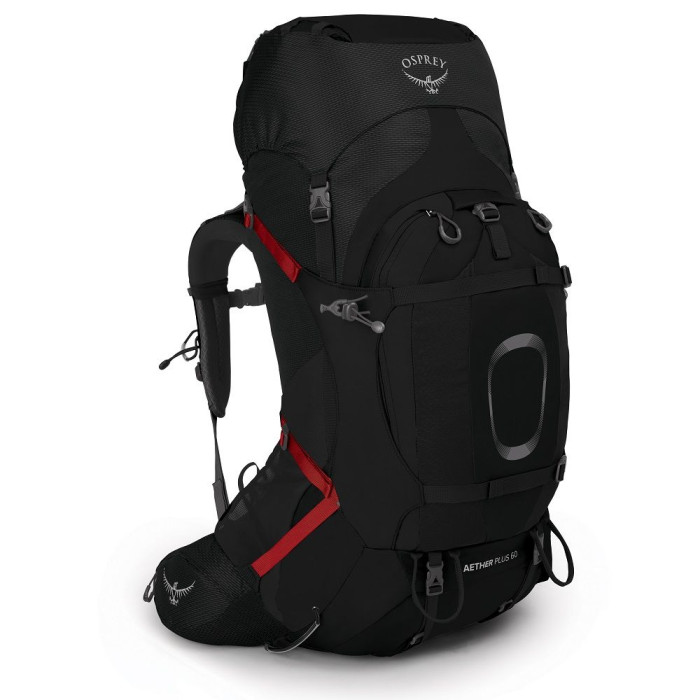 Рюкзак Osprey Aether Plus 60 black - S/M - черный  
