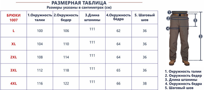 Брюки KLOST Soft shell, молния в боковом внешнем шве, 1007, XXL  