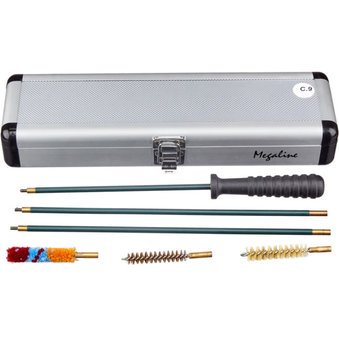 Набор для очистки MEGAline 9к. алюминиевый короб, сталь в оплетке  