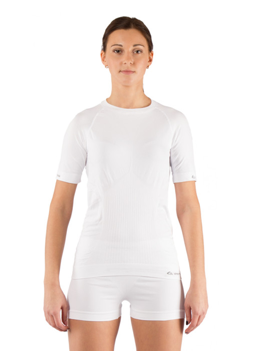 Футболка женская Lasting Alba, белая, L-XL  