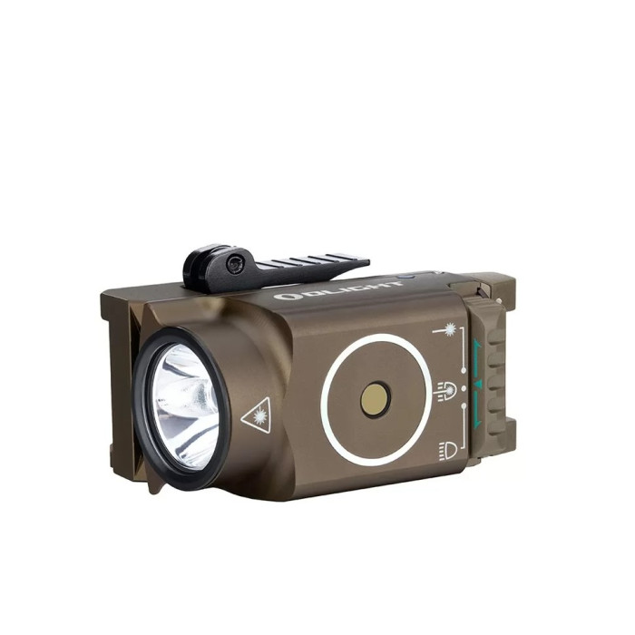 Фонарь Olight Baldr Mini-DT с ЛЦУ, зеленого цвета  