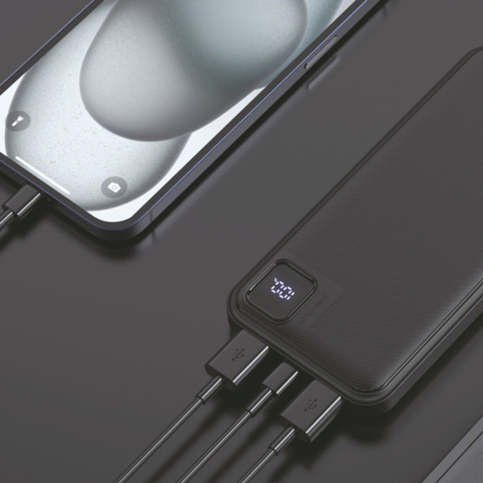 Повербанк 10000mAh TITANUM WQ55 22.5W Black  