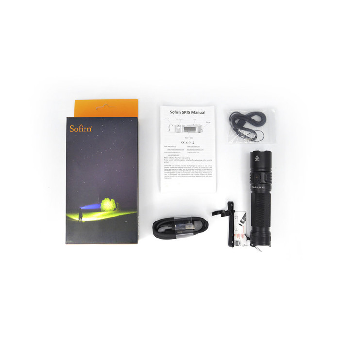 Фонарь Sofirn SP35 SST40 2000lm 1*21700 USB-C (открытая/поврежденная упаковка)  