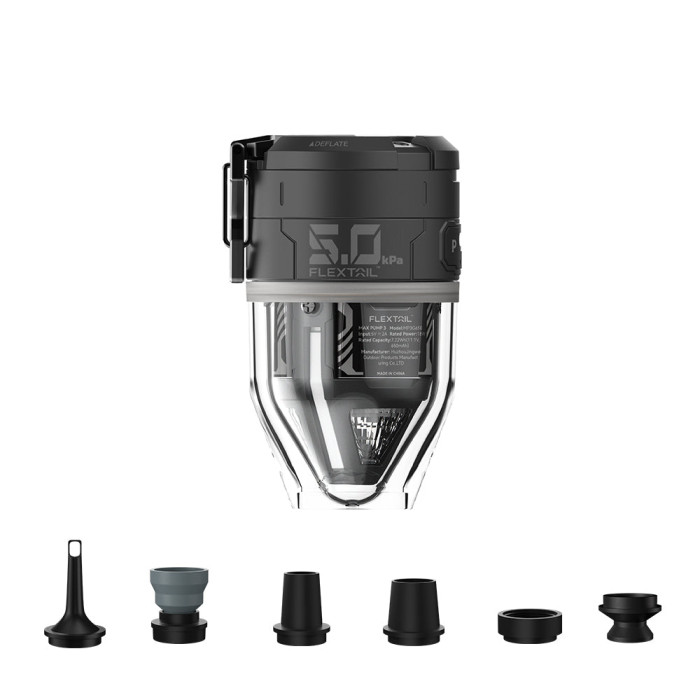 Насос-фонарь кемпинговый Flextail Max Pump 3, черный  