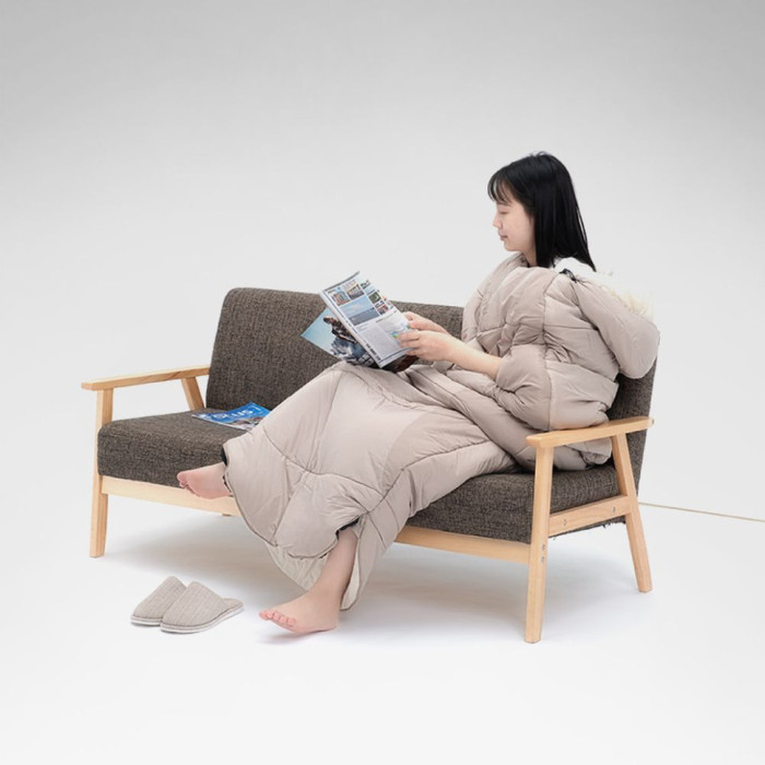 Спальный мешок овальный Naturehike PS300 NH20MSD03, правый, серый  